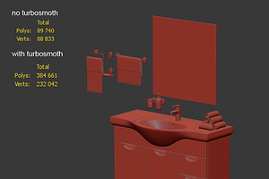 Large Set For Bathrooms 3d Model