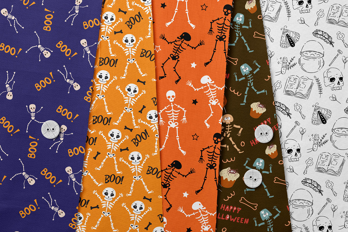 Skeleton Seamless Pattern, a Pattern Graphic by Digital Studio (Photo 4 of 5)
