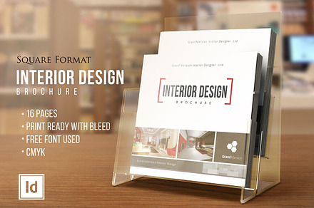 INTERIOR DESIGN • Square Brochure •