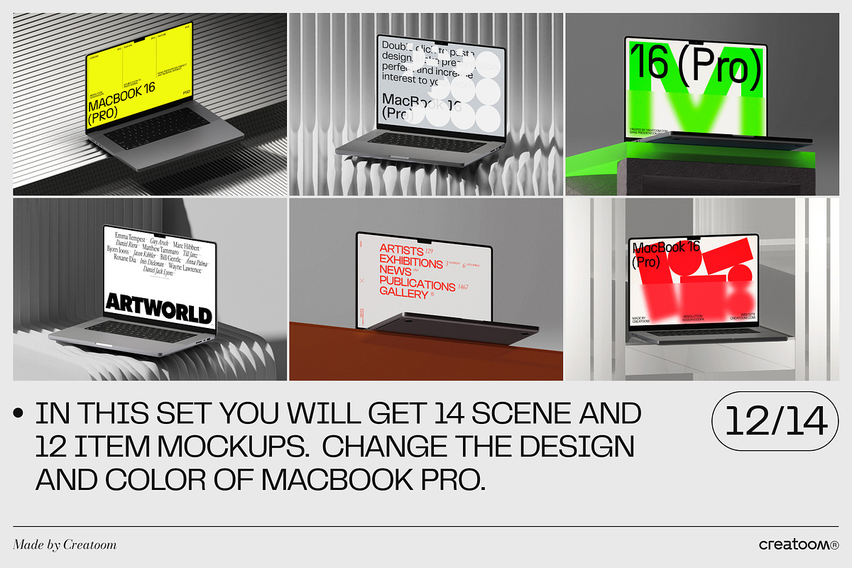 (26) MacBook Pro 16 mockups, a Mac Mockup by Creatoom (Photo 3 of 11)
