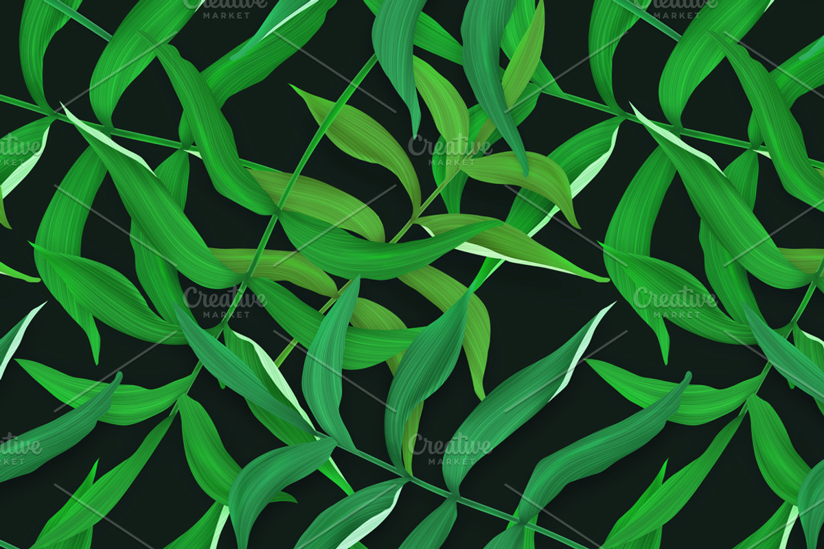 Tropical pattern. Jungle palm leaves, a Pattern Graphic by Luxury Fashion Prints