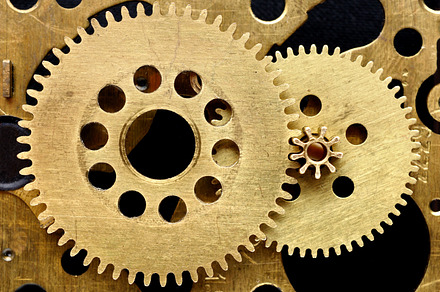 Old Mechanism Containing Gear Brass And Clockwork preview 6