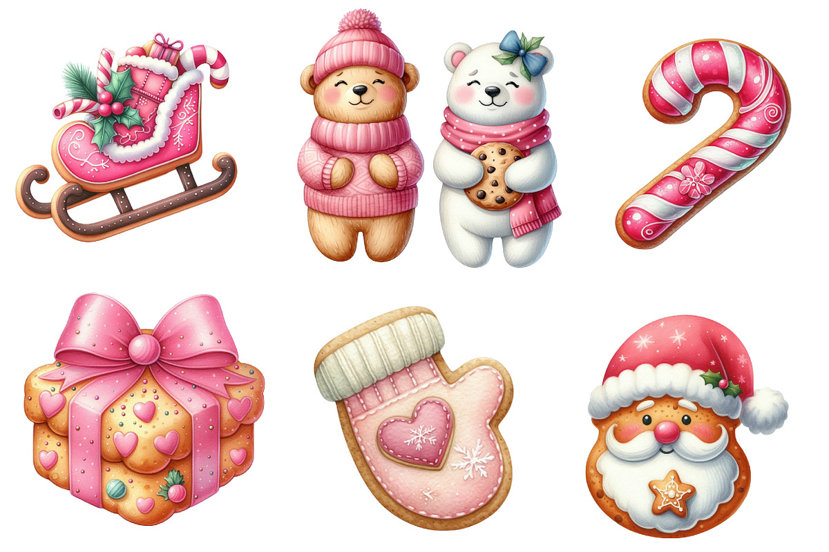 Christmas Cookie Clipart, an Illustration by CreationArt (Photo 5 of 5)