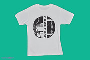 Football Helmet SVG Monogram Sports, a Sport Illustration by FOXYdigitalart (Thumbnail 2 of 3)