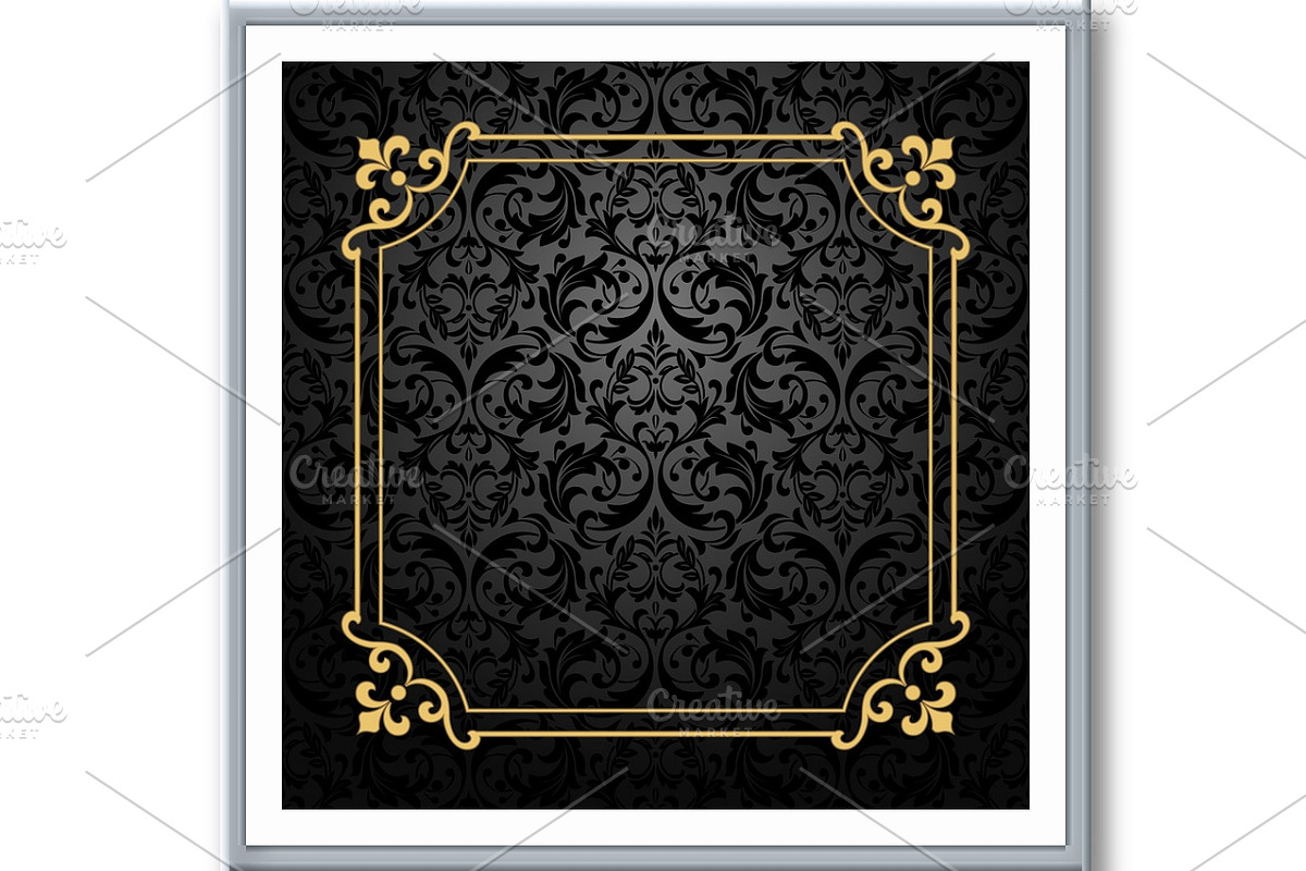 Vintage gold frame, a Decorative Illustration by RODINA (Photo 2 of 3)