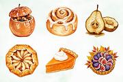Autumn Dessert Sublimation Clipart, an Illustration by Creative Art (Thumbnail 3 of 8)
