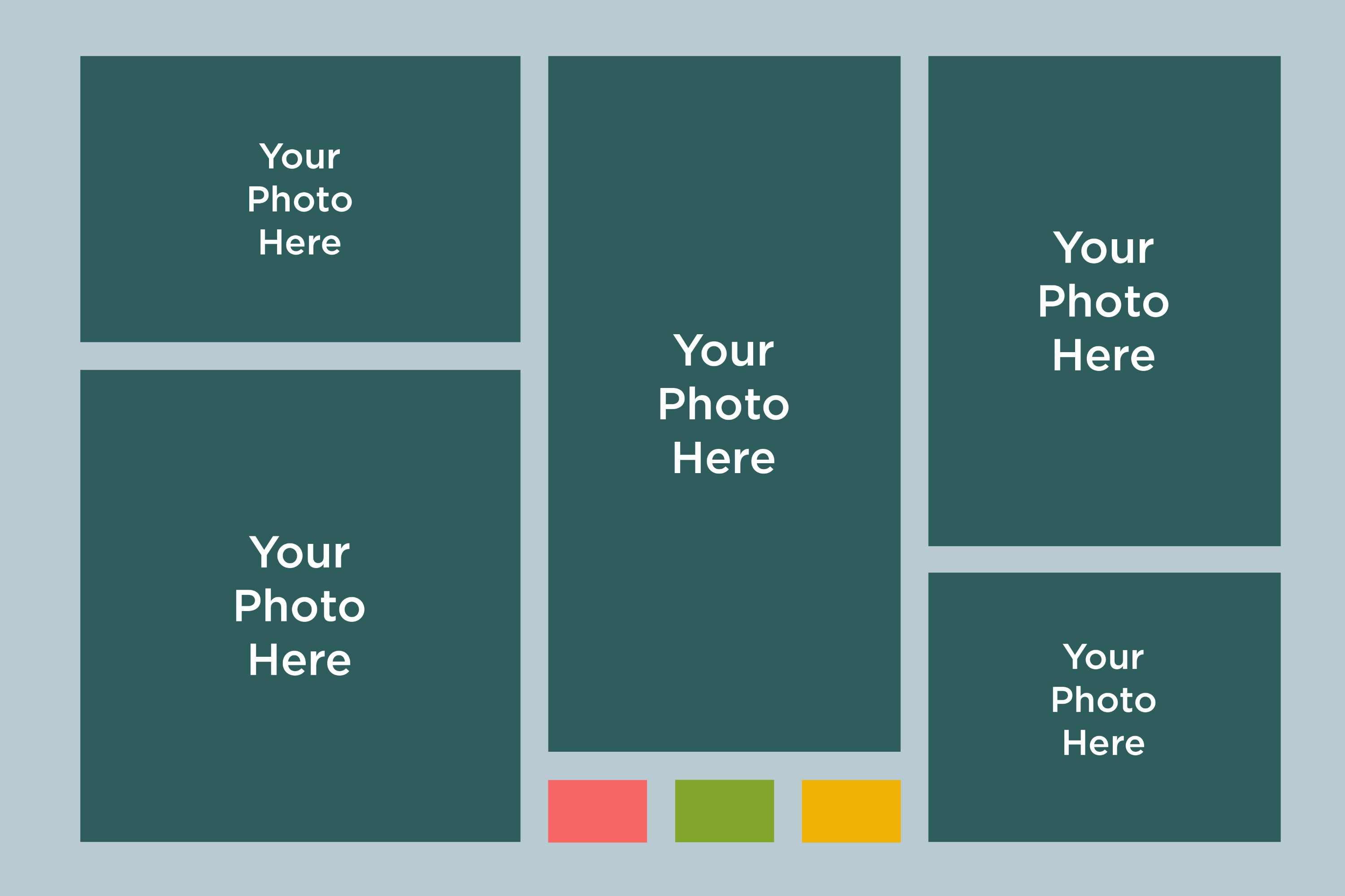 Photo Collage Template Mockup, a Print Template by shahsoft