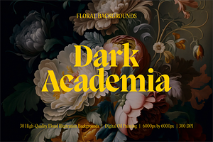 Dark Academia Aesthetic Flower BGs