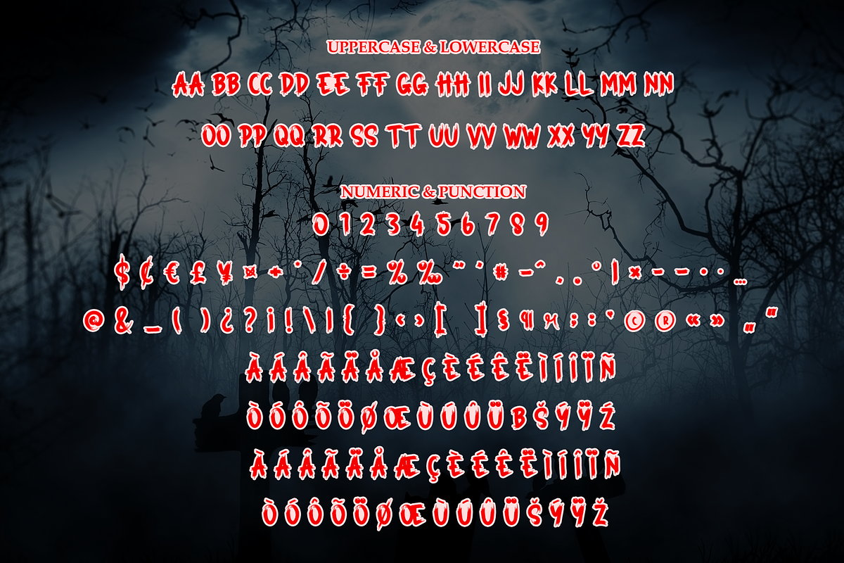 Spooky Scary | Script Font, a Script Font by Scratchones (Photo 7 of 8)