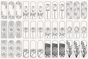 Floral Bookmark Template Bundle, a Stationery Template by Kusumaillustration (Thumbnail 10 of 11)