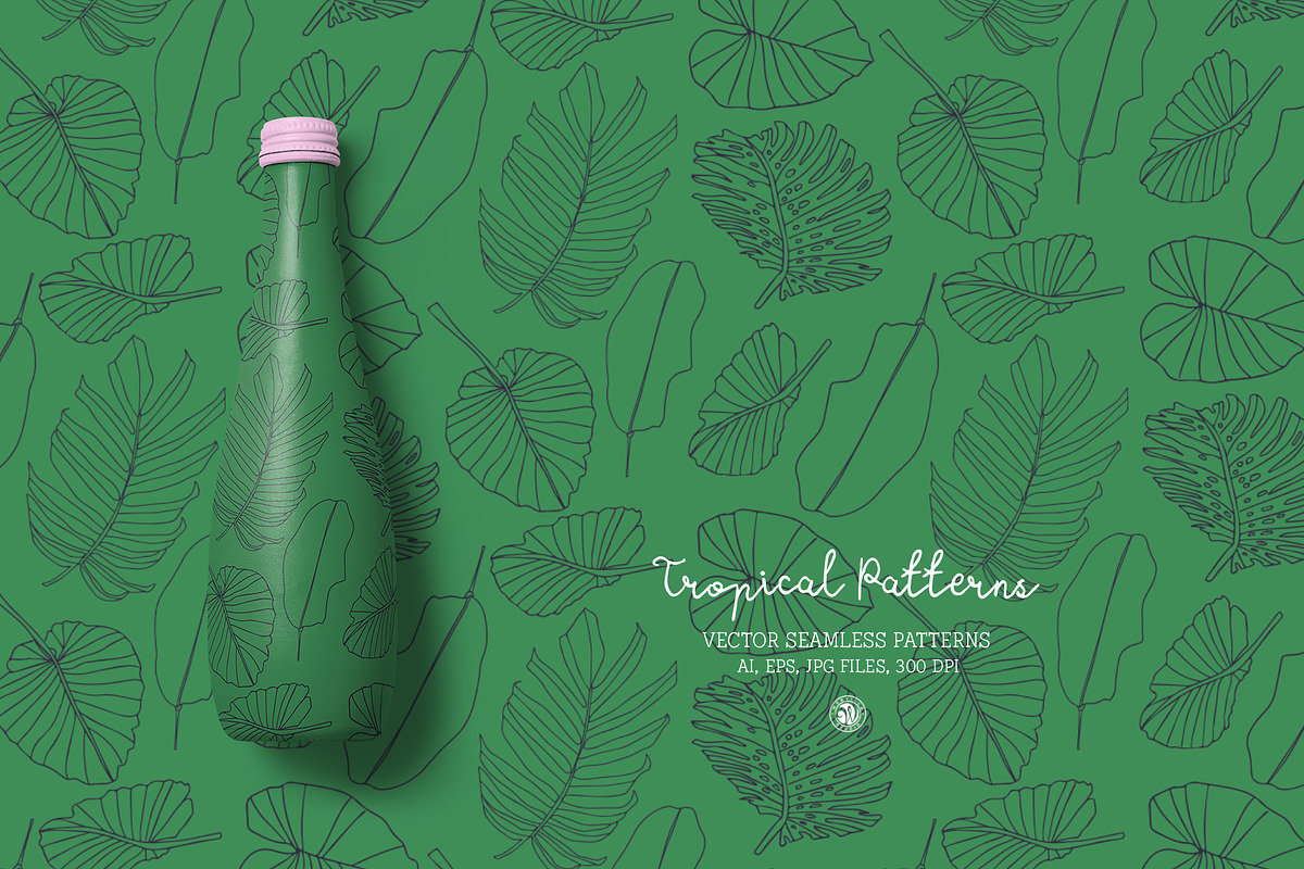 Tropical Patterns, a Pattern Graphic by Bloomart Studio (Photo 2 of 6)