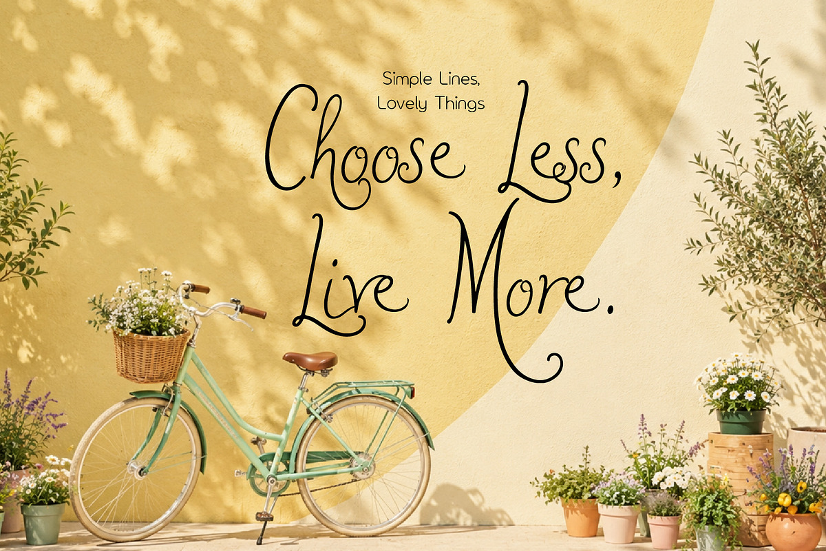 MidelaAruse - Simple Minimal Script, a Script Font by HypeWorksCo (Photo 13 of 15)