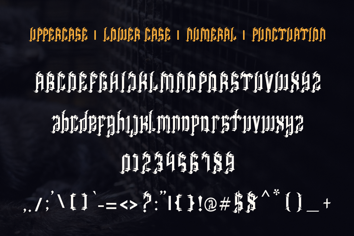 BLACK GORJY, a Blackletter Font by Viswal Studio (Photo 5 of 5)