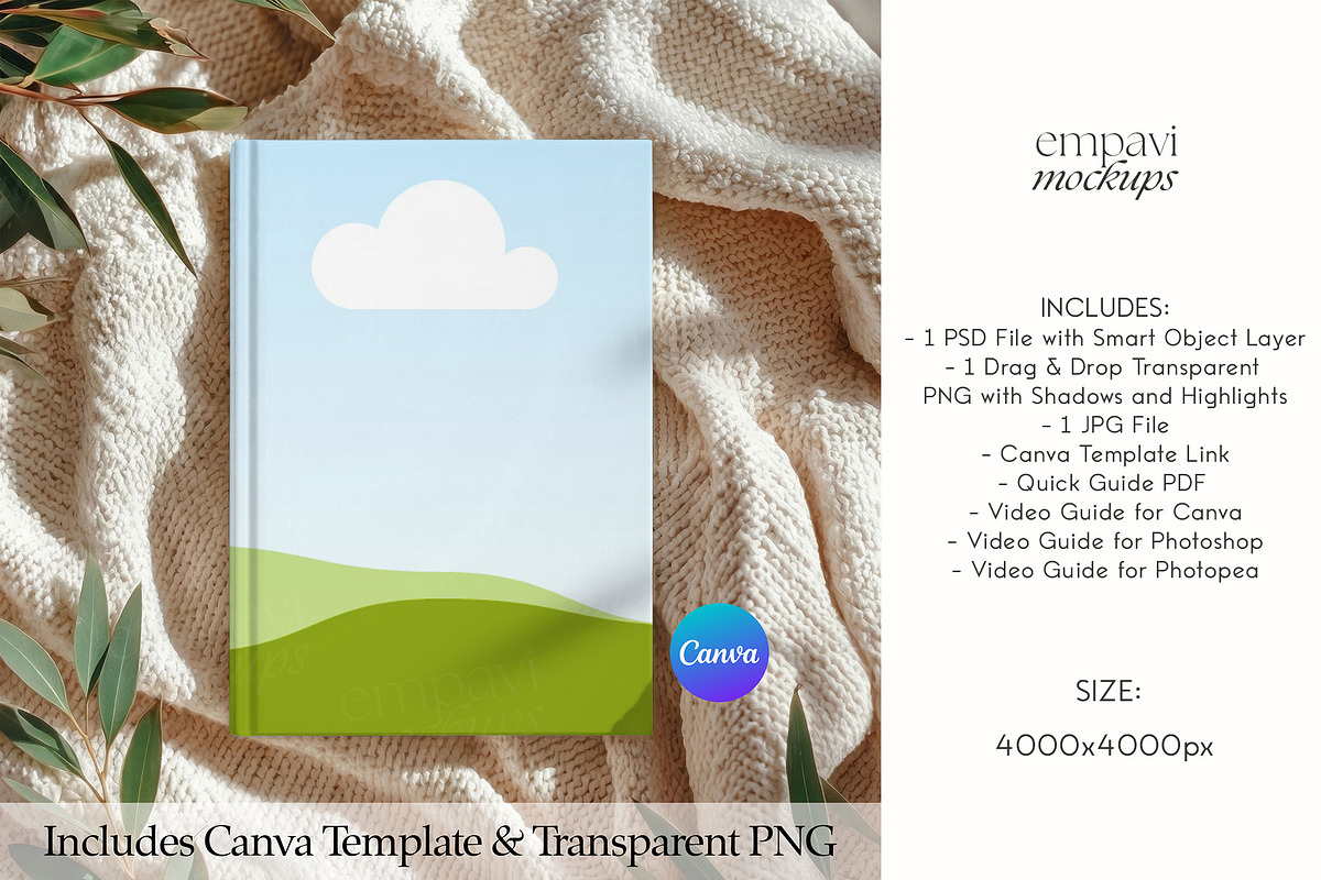 Hardcover Journal Matte Mockup, an Advertising Mockup by EmpaviMockups (Photo 2 of 7)
