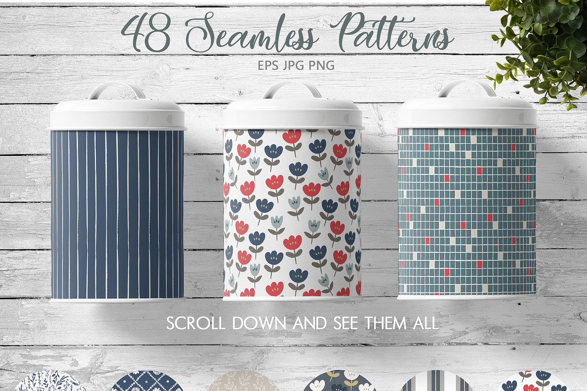 Farmhouse essentials and florals, a Pattern Graphic by Cozy pattern shop (Photo 4 of 11)