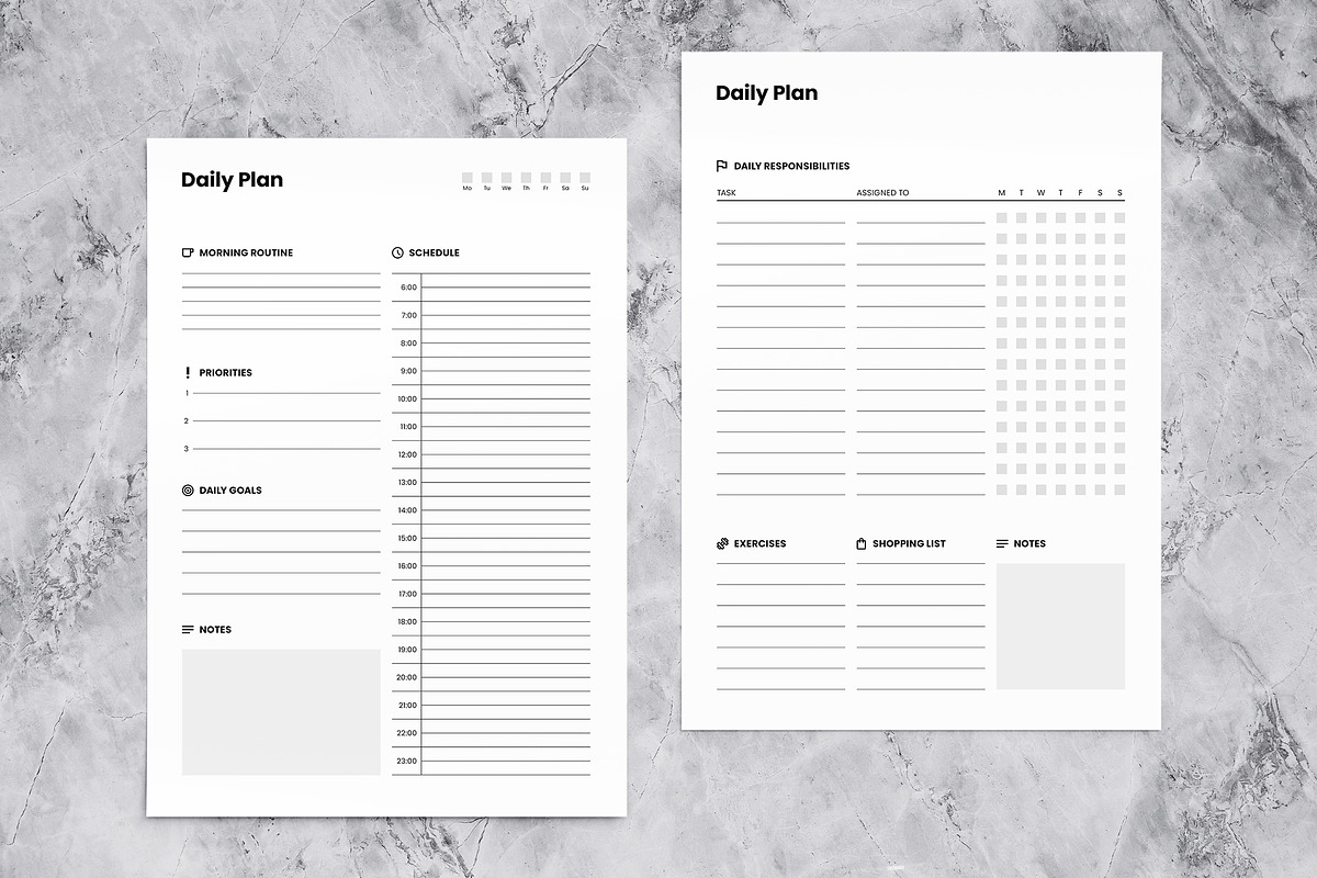 Minimalist Planner Templates, a Flyer Template by Template Temple (Photo 2 of 5)