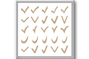 Big Set of Few Vector Check Marks, an Icon by FineArtStudio (Thumbnail 2 of 3)