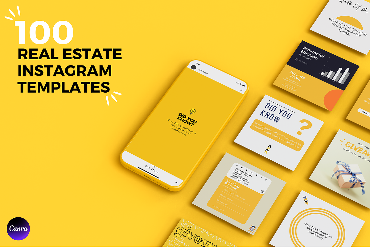 100 Branding Instagram Template, a Social Media Template by Kay Designs (Photo 1 of 9)