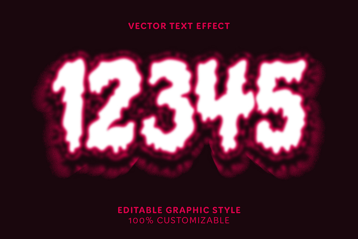 Glowing Horror Text Effect preview 2