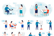 Vector Business People Illustrations, a Background Graphic by Tashal (Thumbnail 5 of 5)