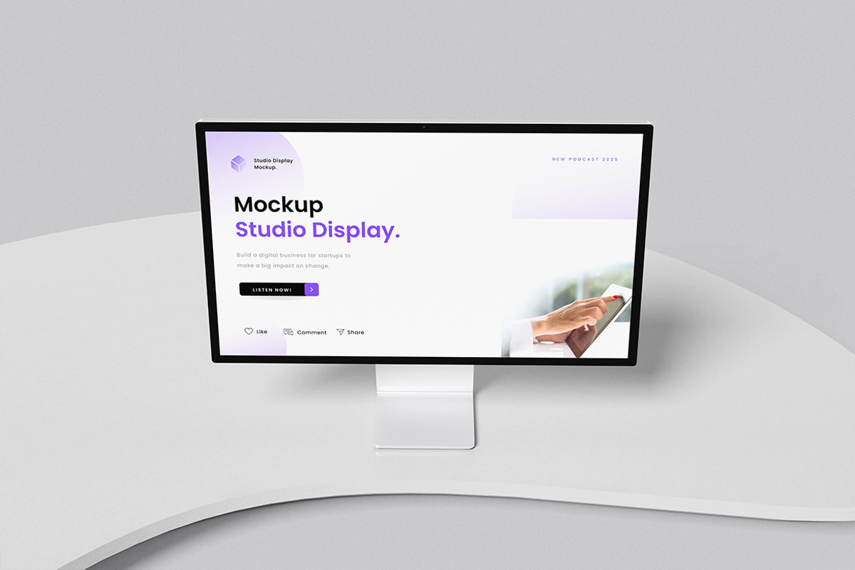 iMac Mockup, a Wearable Device Mockup by swsi-studio (Photo 5 of 5)