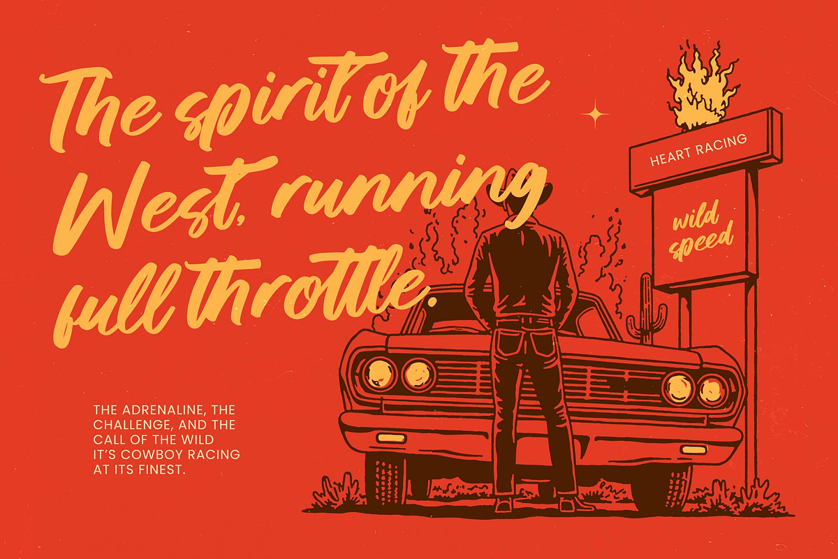 Saddle Nomad Bold Brush, a Script Font by Letterena Studios Script (Photo 21 of 25)