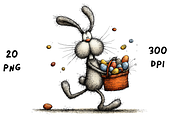 Whimsical Floral Easter Rabbit, an Animal Illustration by GiraffeCreative (Thumbnail 13 of 20)
