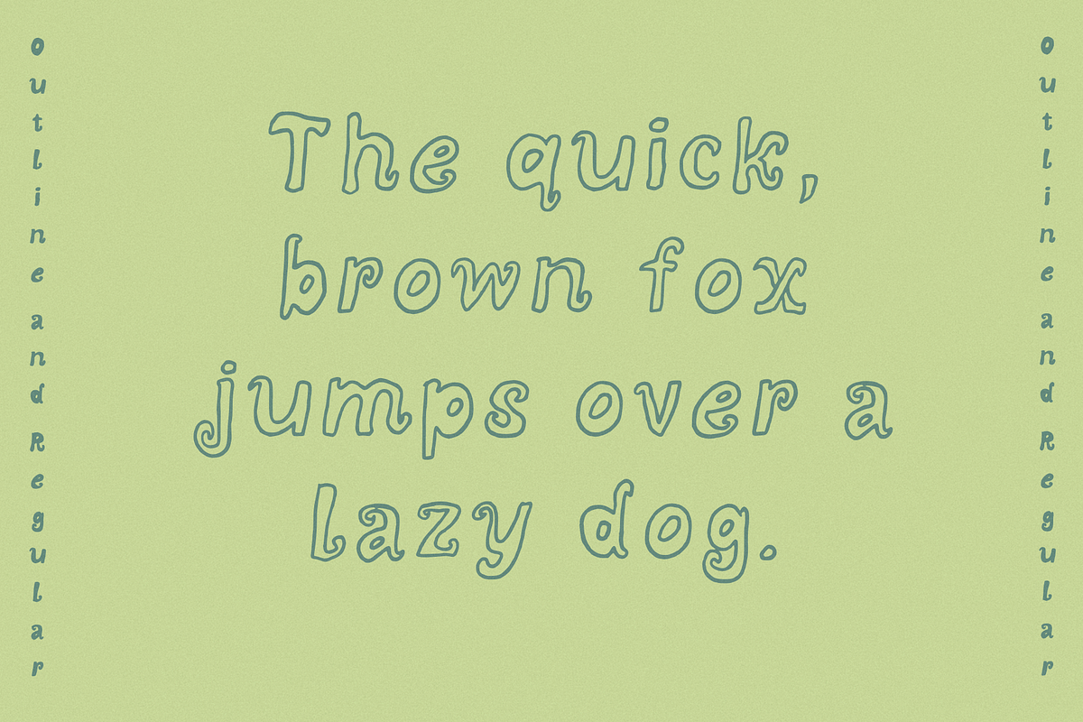 Green Sea Whimsy Quirky Duo Font, a Handwritten Font by Ashiya Pixel (Photo 6 of 9)