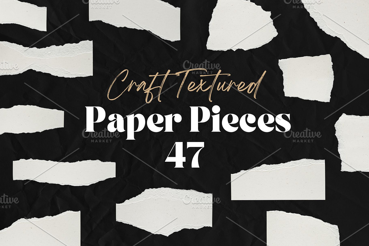 47 Textured Ripped Craft Papers, an Abstract Photo by Ksuview (Photo 1 of 7)