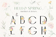 Hello Spring Watercolor ClipArt, an Animal Illustration by whiteheartdesign (Thumbnail 18 of 24)