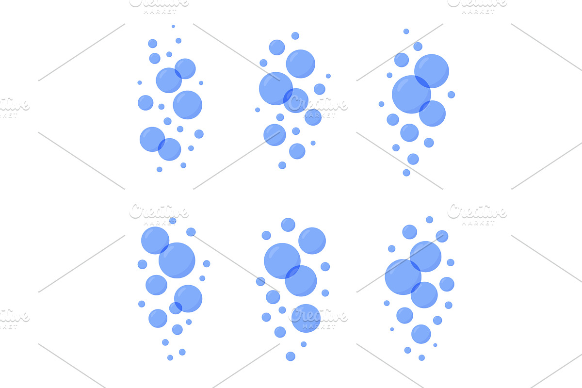 Soft transparent bubbles. Abstract, an Illustration by GraphiShop