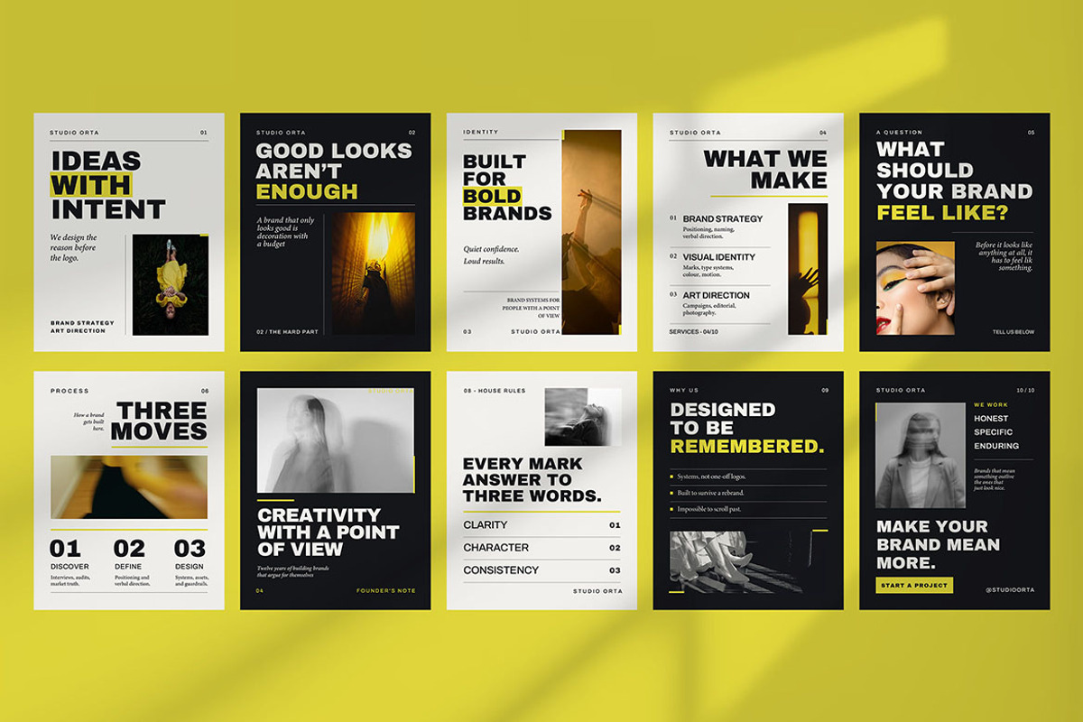 Bold Editorial Social Media, a Social Media Template by Pitchlook.Studio (Photo 2 of 3)