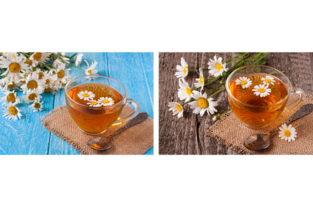 Herbal tea with fresh chamomile, a Food & Drink Photo by NataPhoto