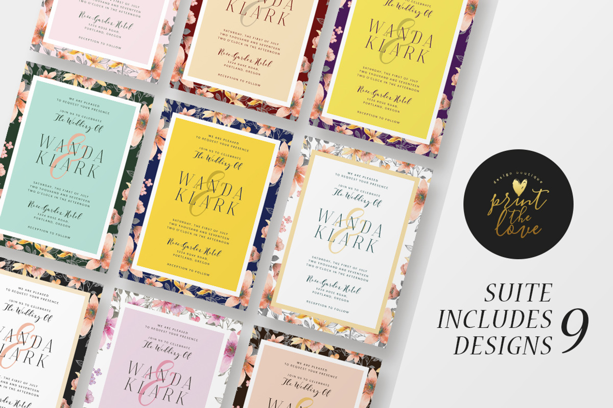 Wedding Invitation Suite - Wanda, an Invitation Template by Print The Love Boutique (Photo 10 of 10)