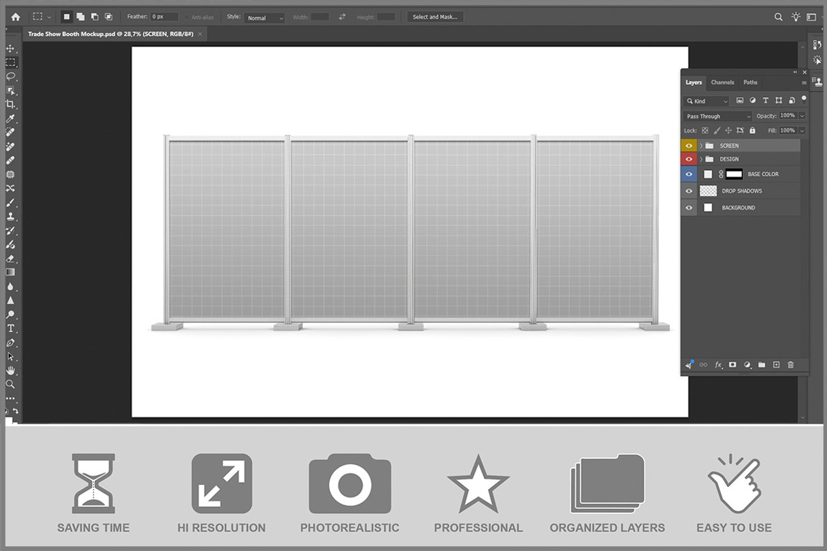Trade Show Booth Sign PSD, an Advertising Mockup by Bruno's Shop (Photo 2 of 3)