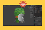 3D Fantasy House Pack, an Architecture 3D Model by Dudukbersama (Thumbnail 2 of 3)