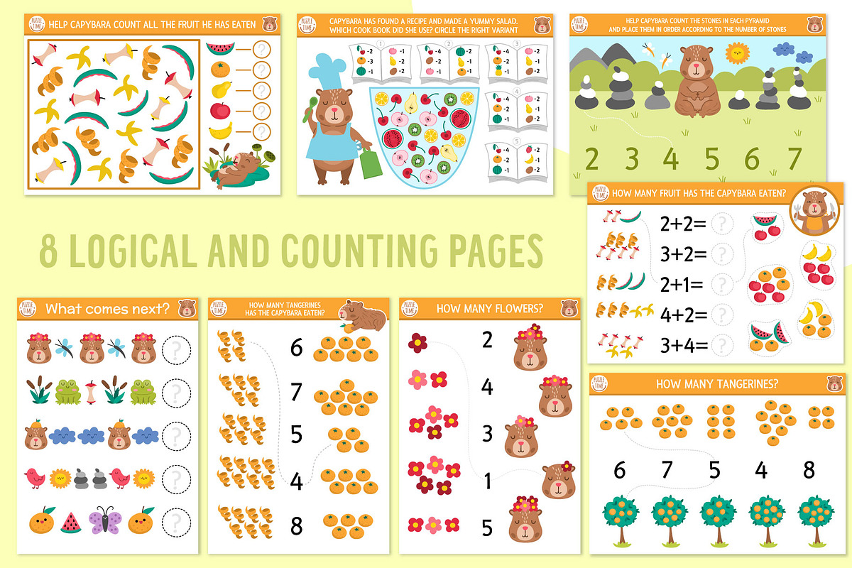 Capybara games and activities, an Education Illustration by Lexi Claus (Photo 5 of 16)