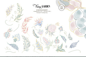 Fairy GARDEN, Patterns, Elements