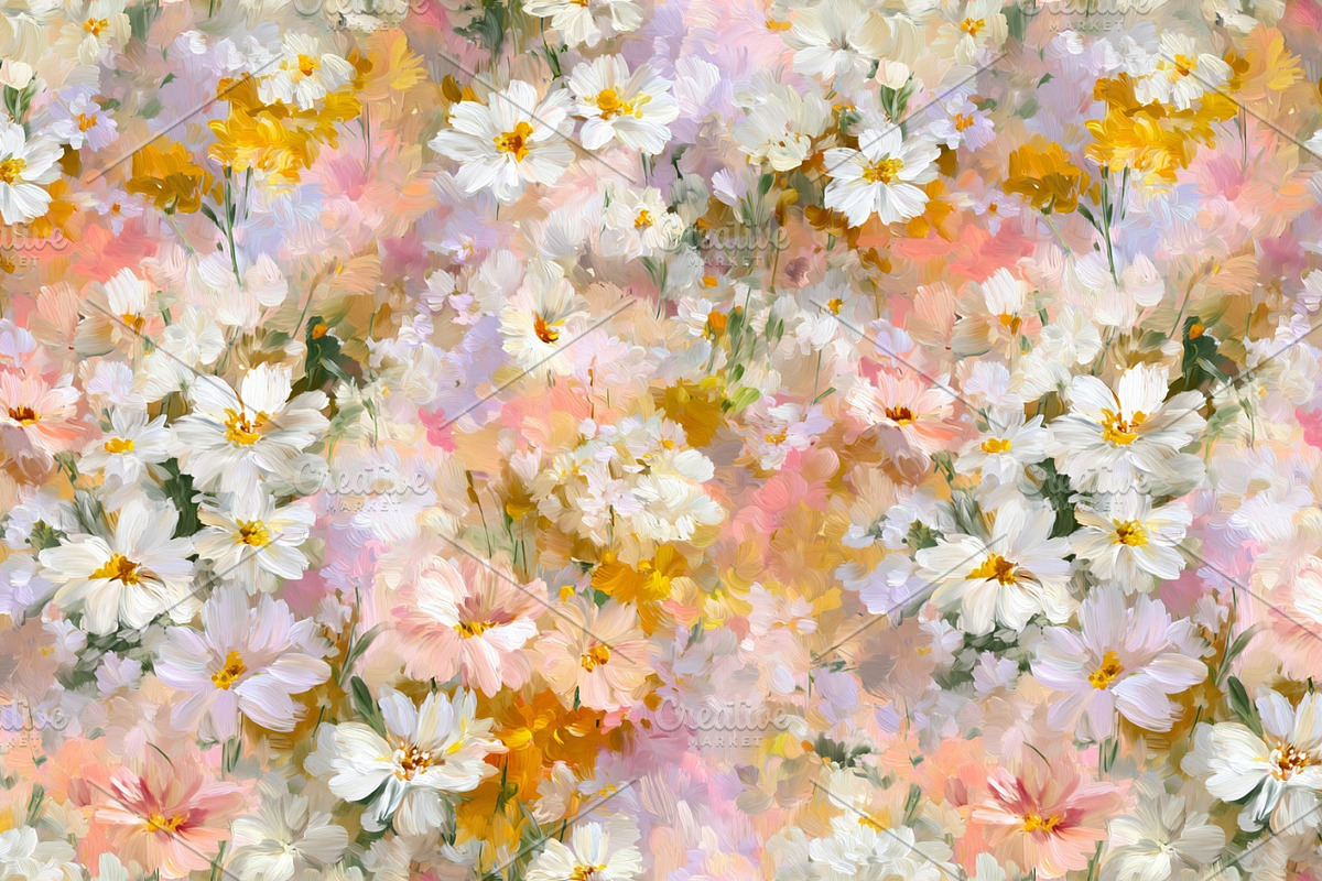 Impressionist Floral 24 Patterns Set, a Pattern Graphic by LoveDesignShop (Photo 8 of 11)