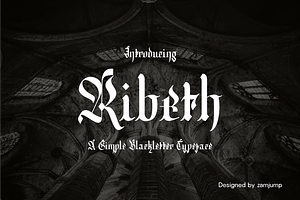 Ribeth - A Simple Blackletter Typefa