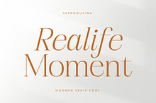 Realife Moment Modern Serif Font