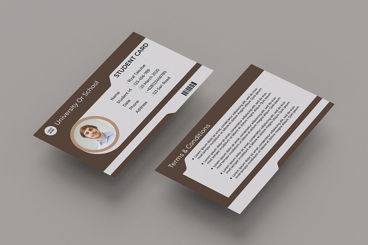 Student Card Template Bundle 3, a Card Template by takuloerizal (Photo 3 of 4)