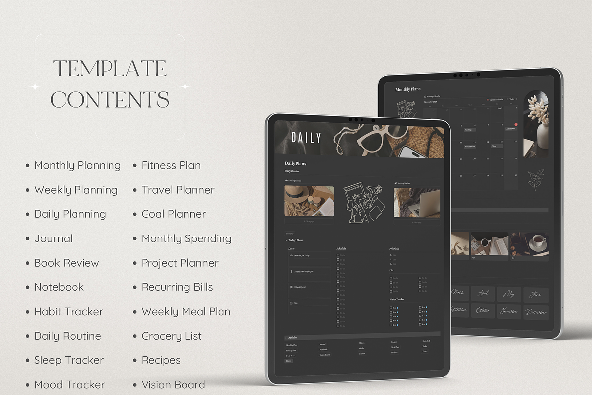 Notion Life Planner, an App Template by Asha Glenn Design Studio (Photo 5 of 10)