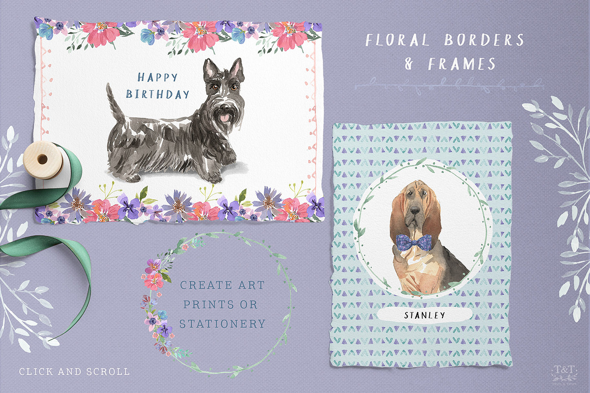 Muddy Paws Volume 2 - More Dogs!, an Illustration by Twigs and Twine (Photo 6 of 11)