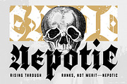 Black Webs - Gothic Blackletter Font, a Blackletter Font by Typia Nesia (Thumbnail 8 of 16)