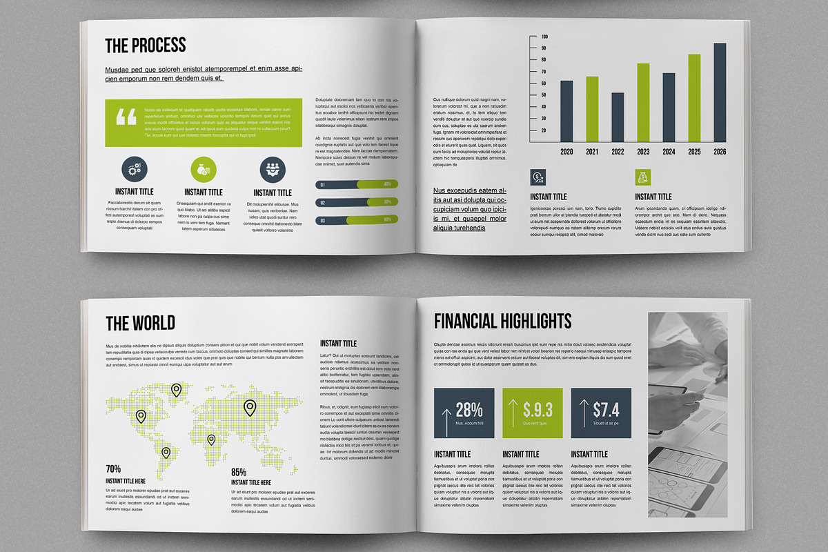 Annual Report Landscape Layout