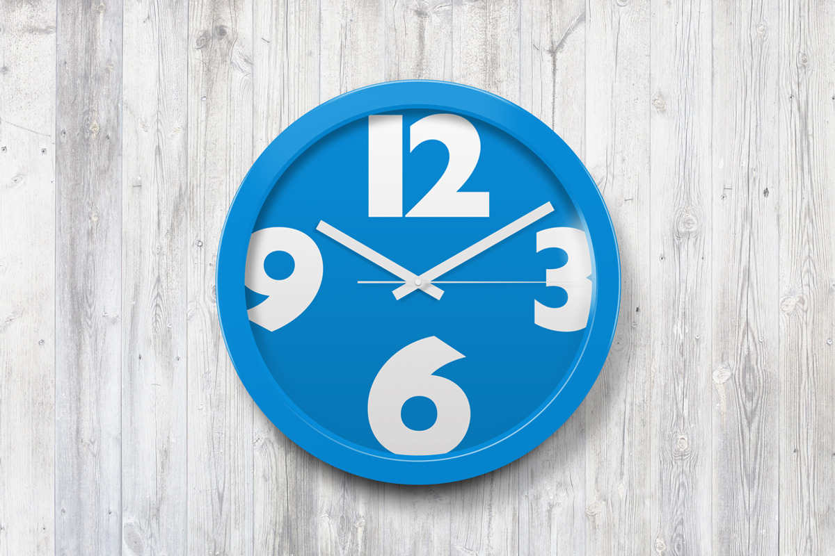 v2 Wall Clock Mockup, a Wearable Device Mockup by ArtefShop (Photo 4 of 4)