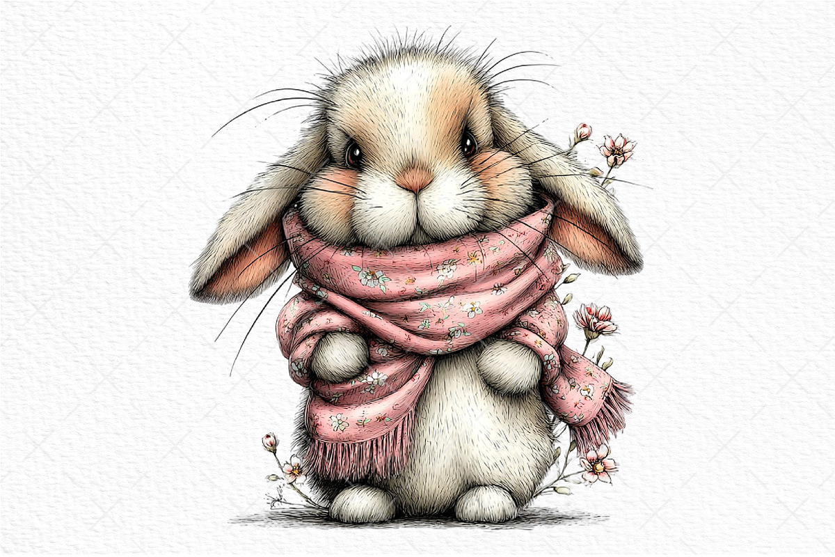Whimsical Easter Animals Clipart PNG, an Illustration by Craft Nest (Photo 10 of 11)