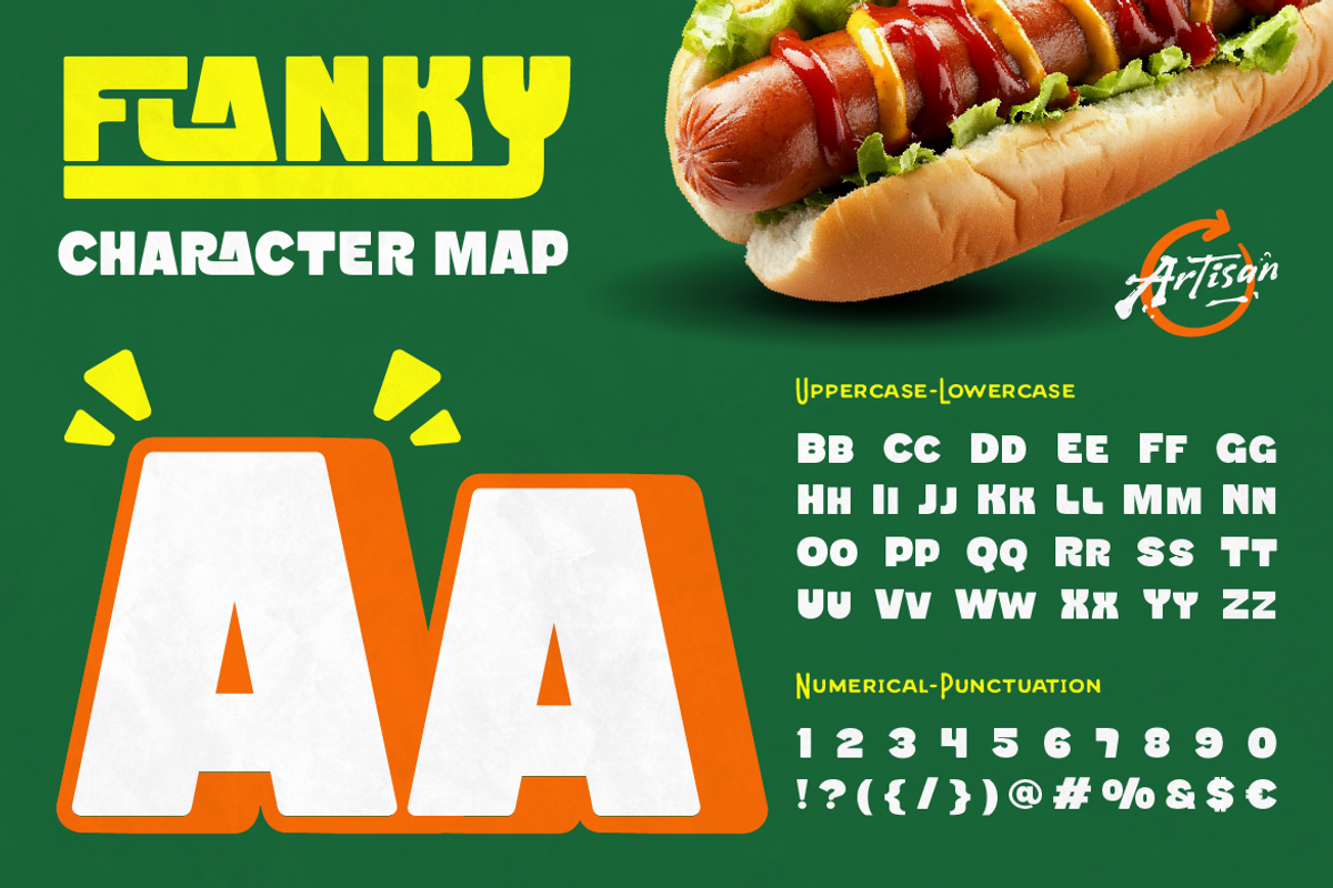 Flanky - Sans Bold Typeface, a Sans Serif Font by Artisan Themes (Photo 2 of 12)