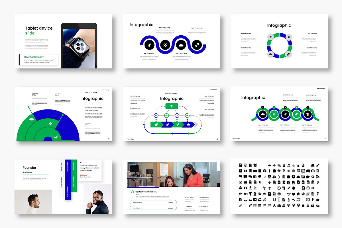 Electric – Business Keynote Template, a Presentation Template by Dens Creative Studio (Photo 5 of 6)
